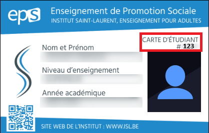 Carte étudiant